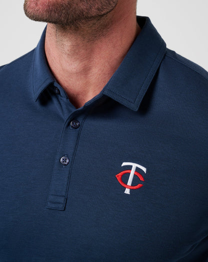 Travis Mathew Outlets Minnesota Twins Playoff Pitch Polo Men|New