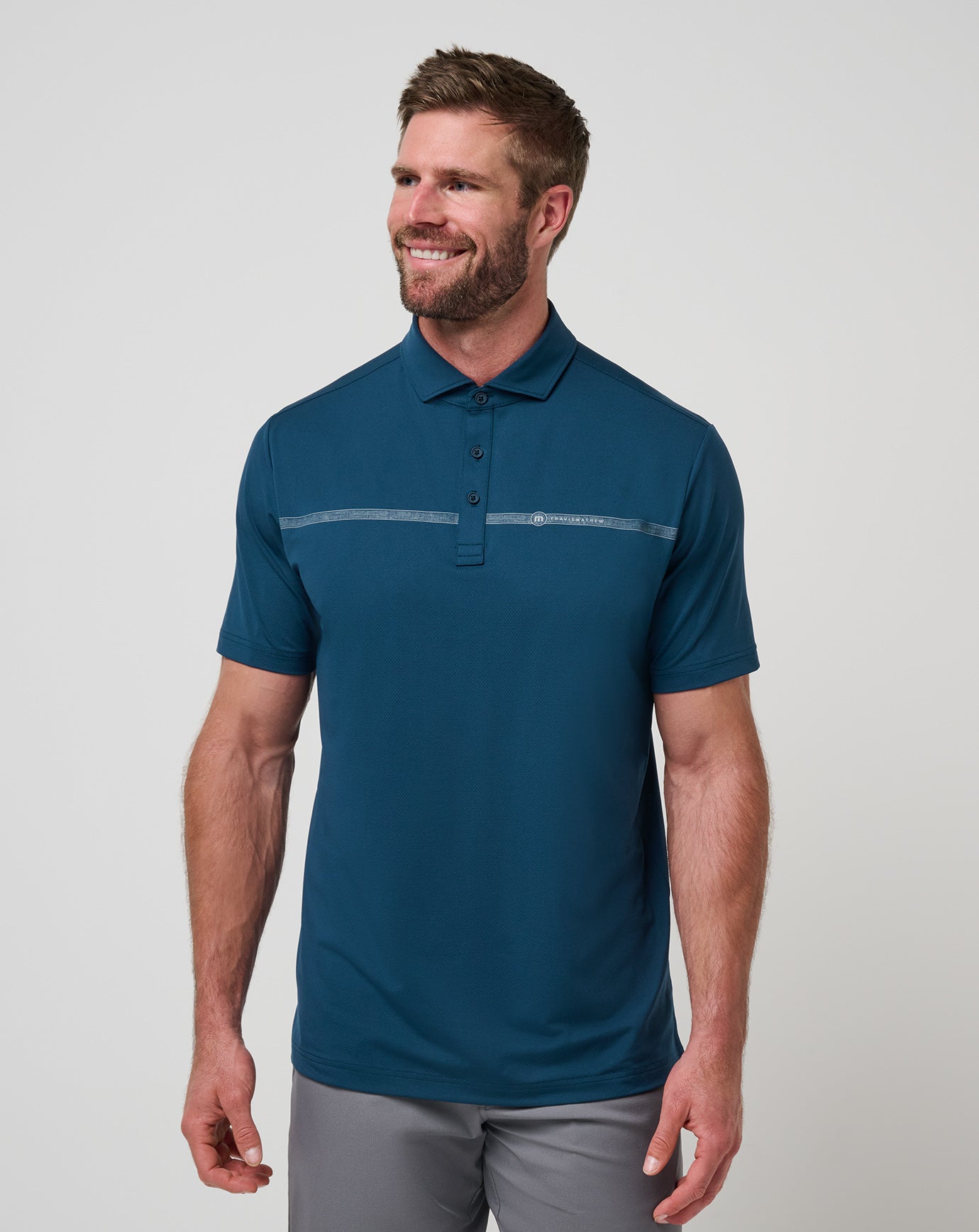 Travis Mathew Sale Heater Pro Chest Stripe Polo Men