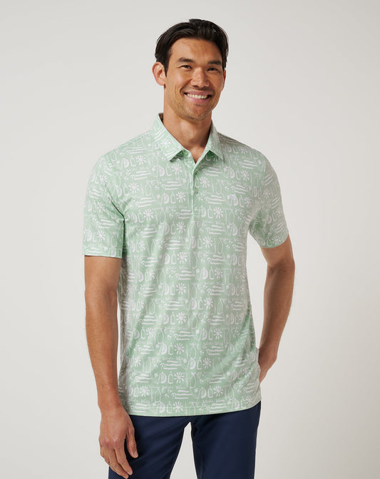 Travis Mathew Online Featherweight Cabana Polo Men|Golf