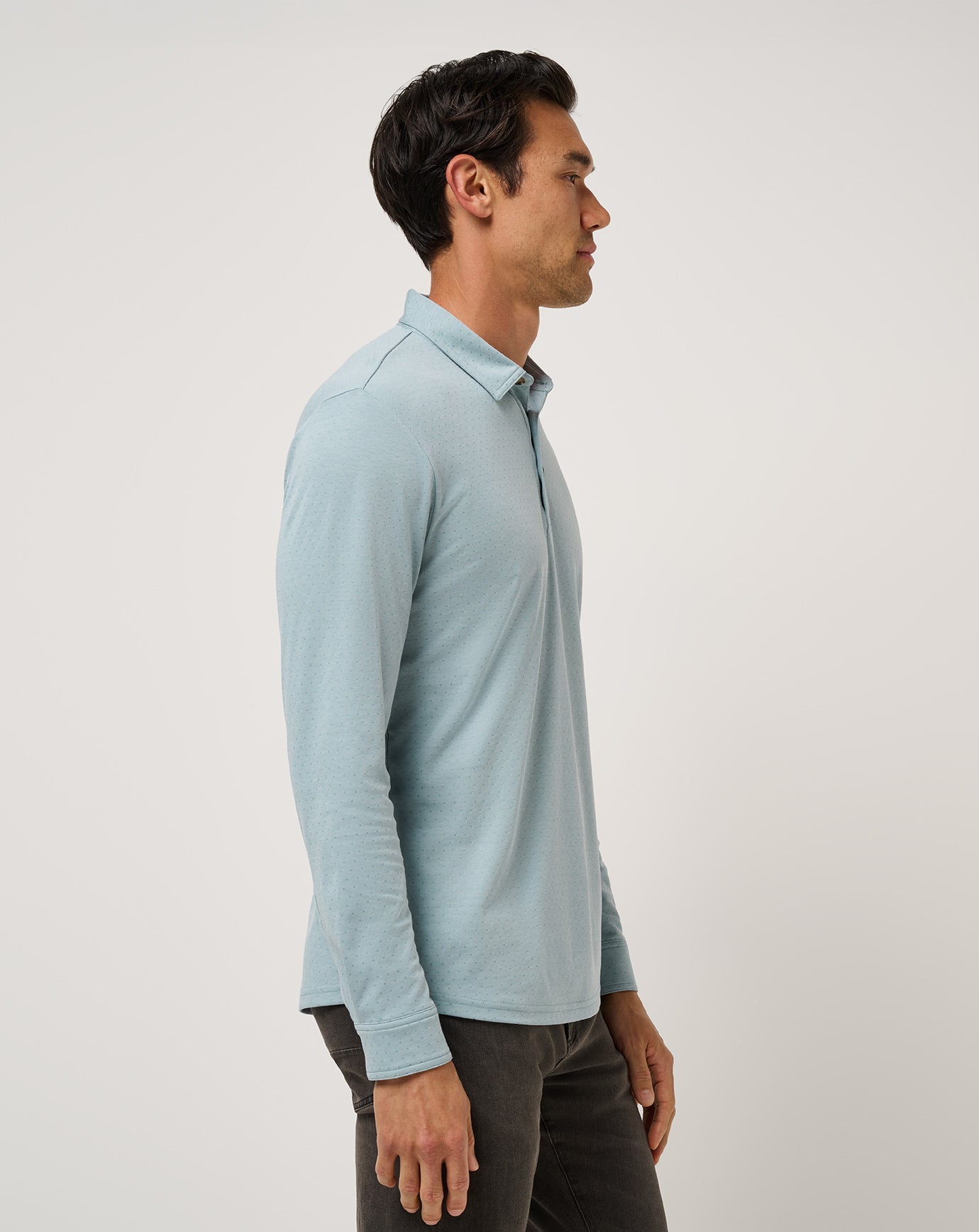 Travis Mathew Discount Handsome Town Long Sleeve Polo Men