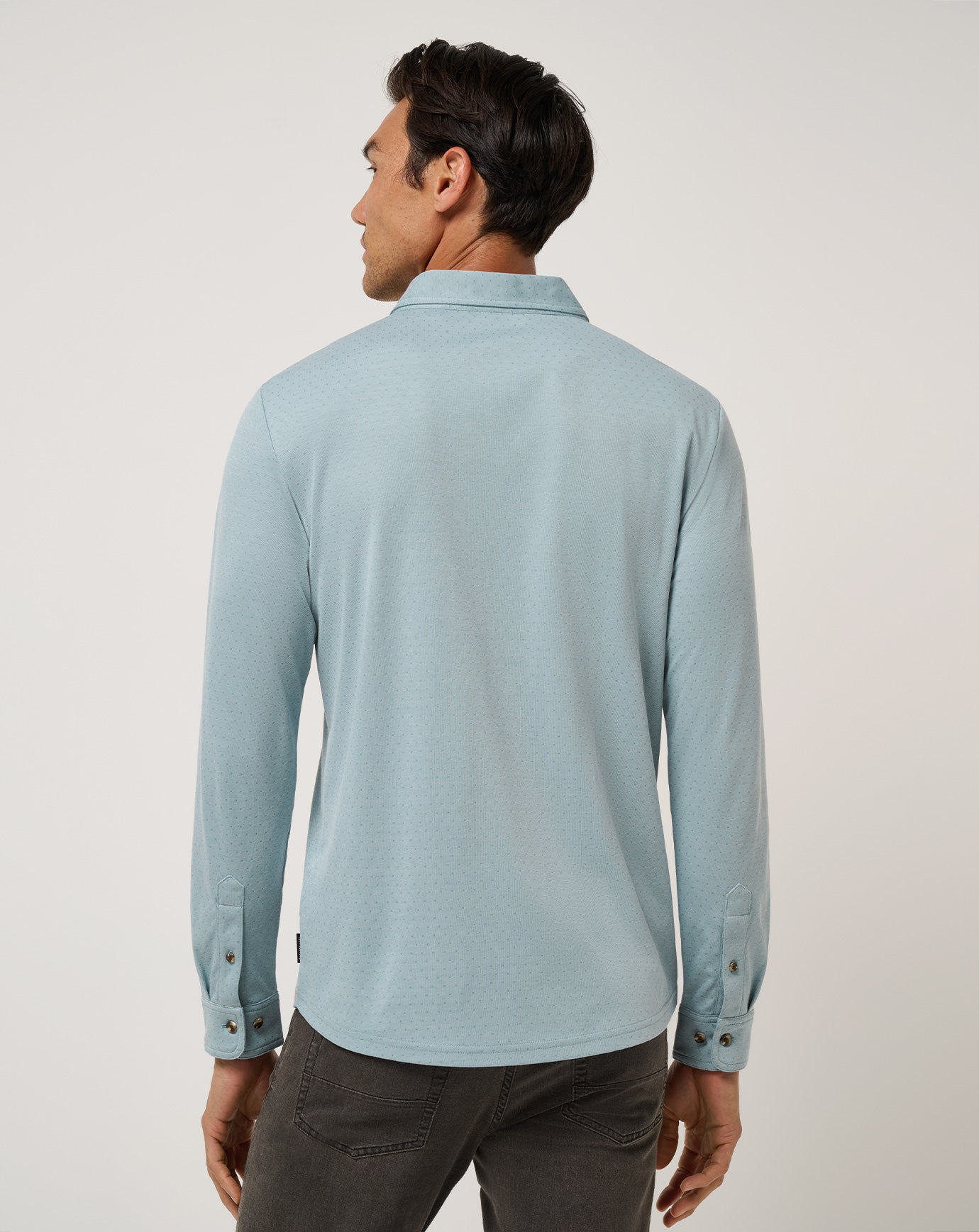Travis Mathew Discount Handsome Town Long Sleeve Polo Men
