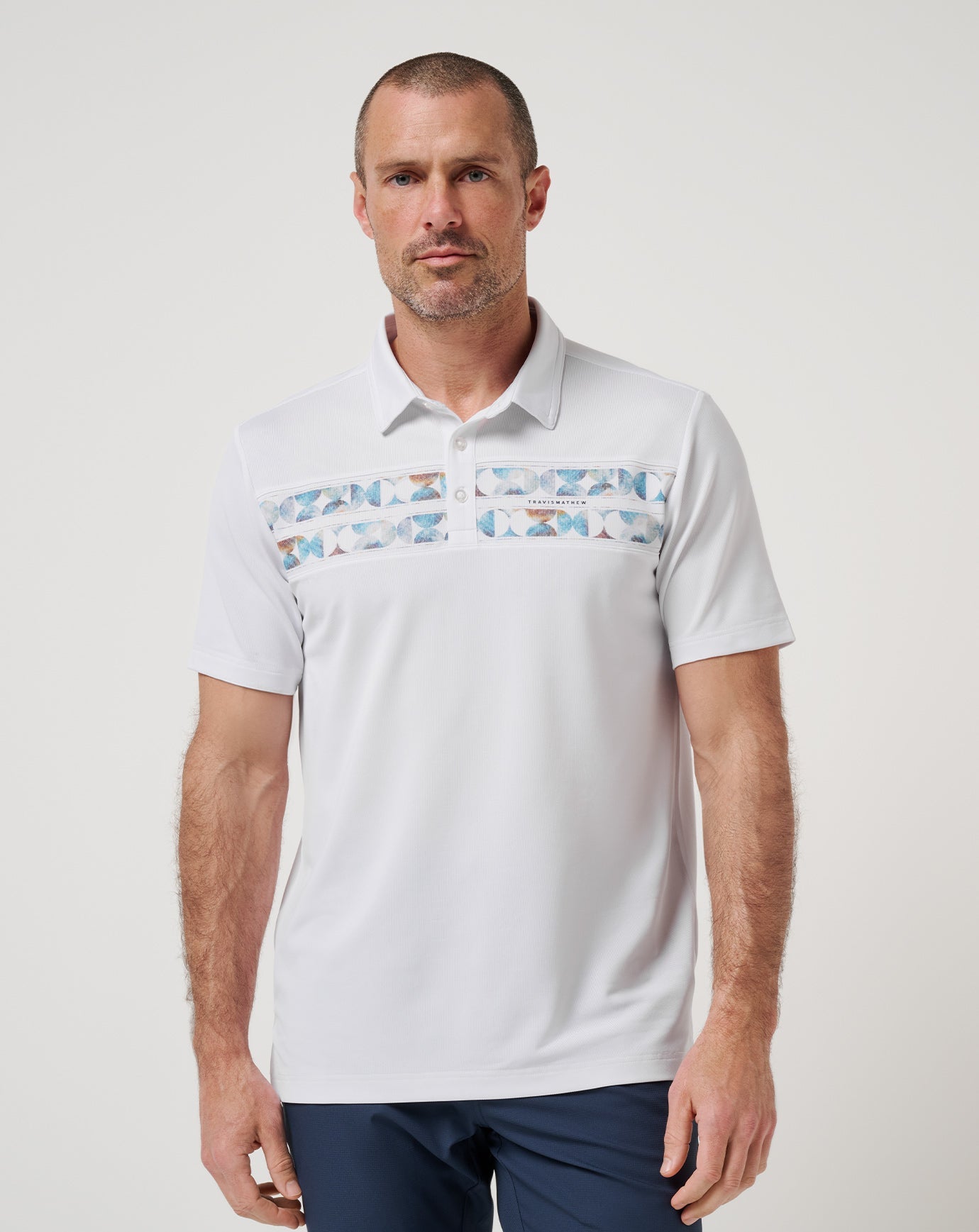 Travis Mathew Online Good Good Chest Stripe Polo Men|Golf