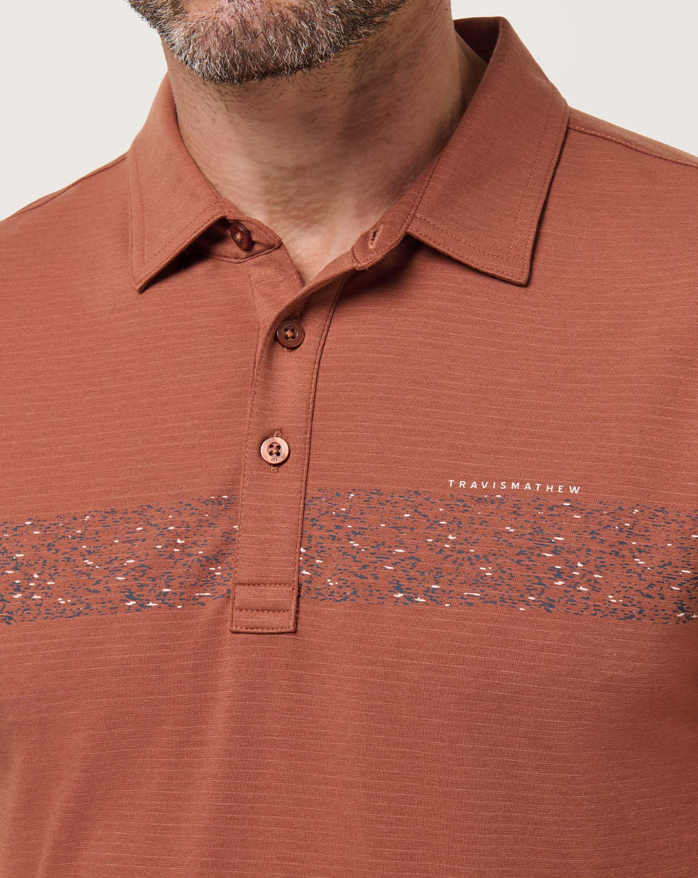 Travis Mathew US The Heater Chest Stripe Polo Men
