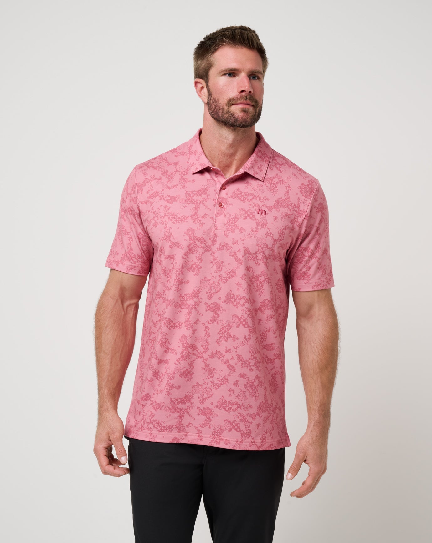 Travis Mathew Sale Featherweight Steep Wave Polo Men|Golf|New