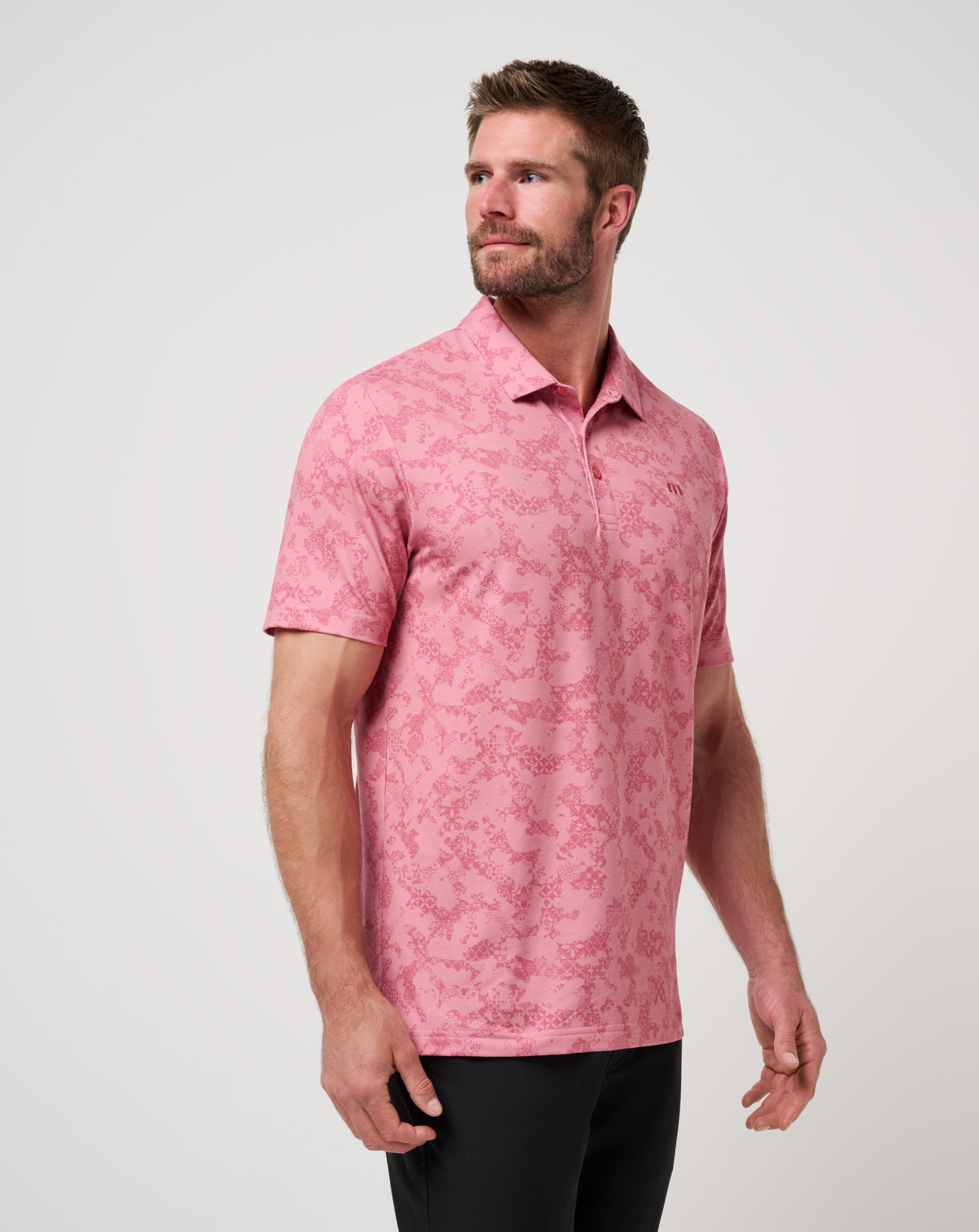 Travis Mathew Sale Featherweight Steep Wave Polo Men|Golf|New