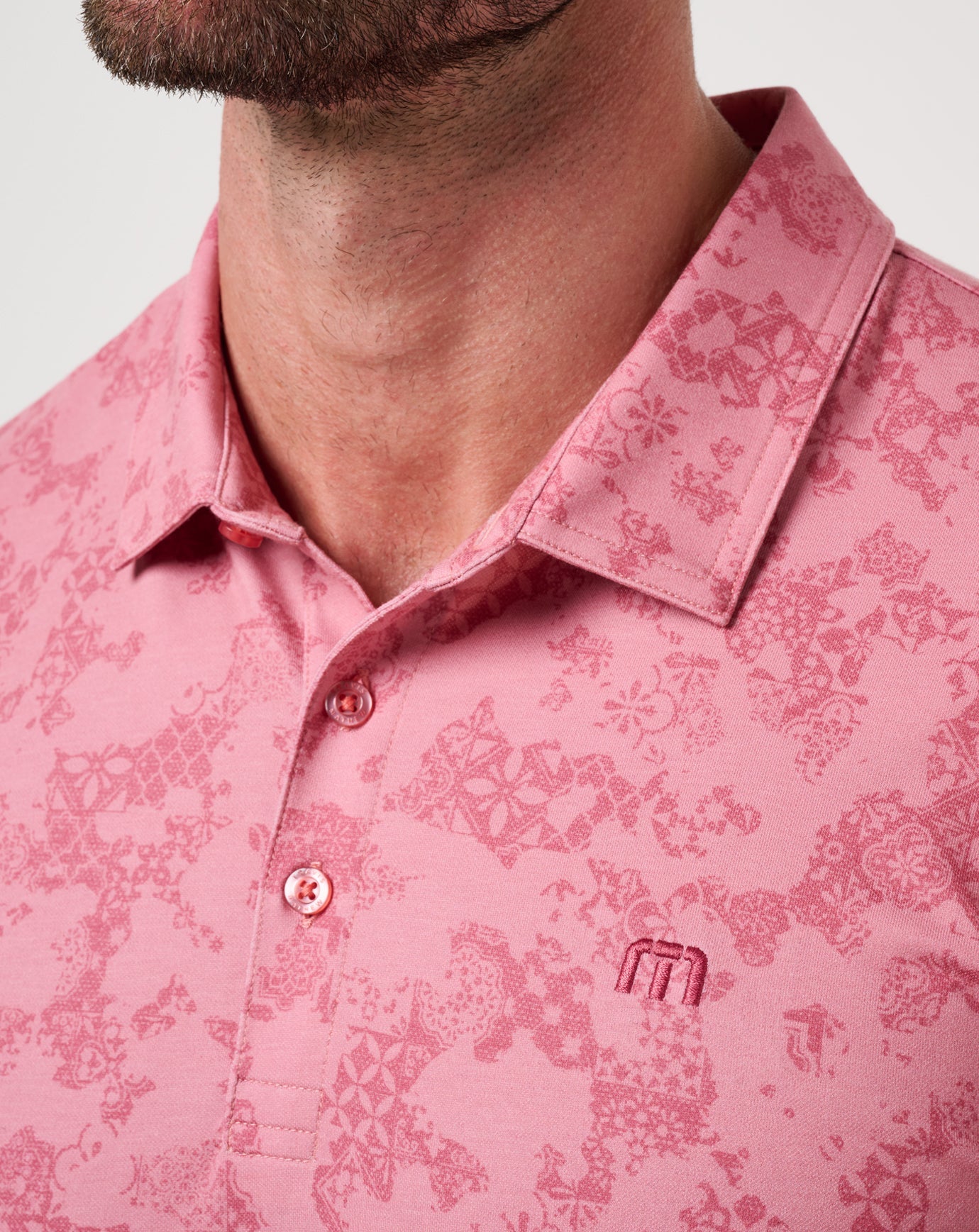 Travis Mathew Sale Featherweight Steep Wave Polo Men|Golf|New