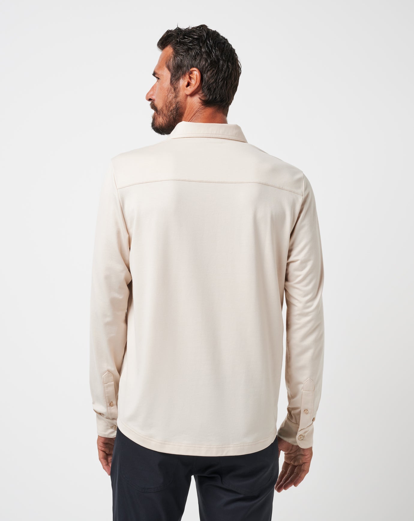 Travis Mathew For Sale Featherweight Long Sleeve Polo Men