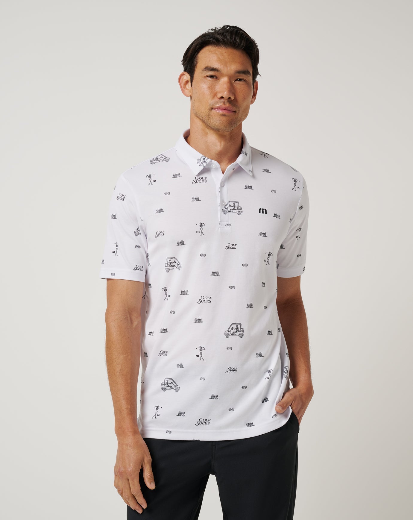 Travis Mathew Sale Golf Sucks Polo Men|Golf