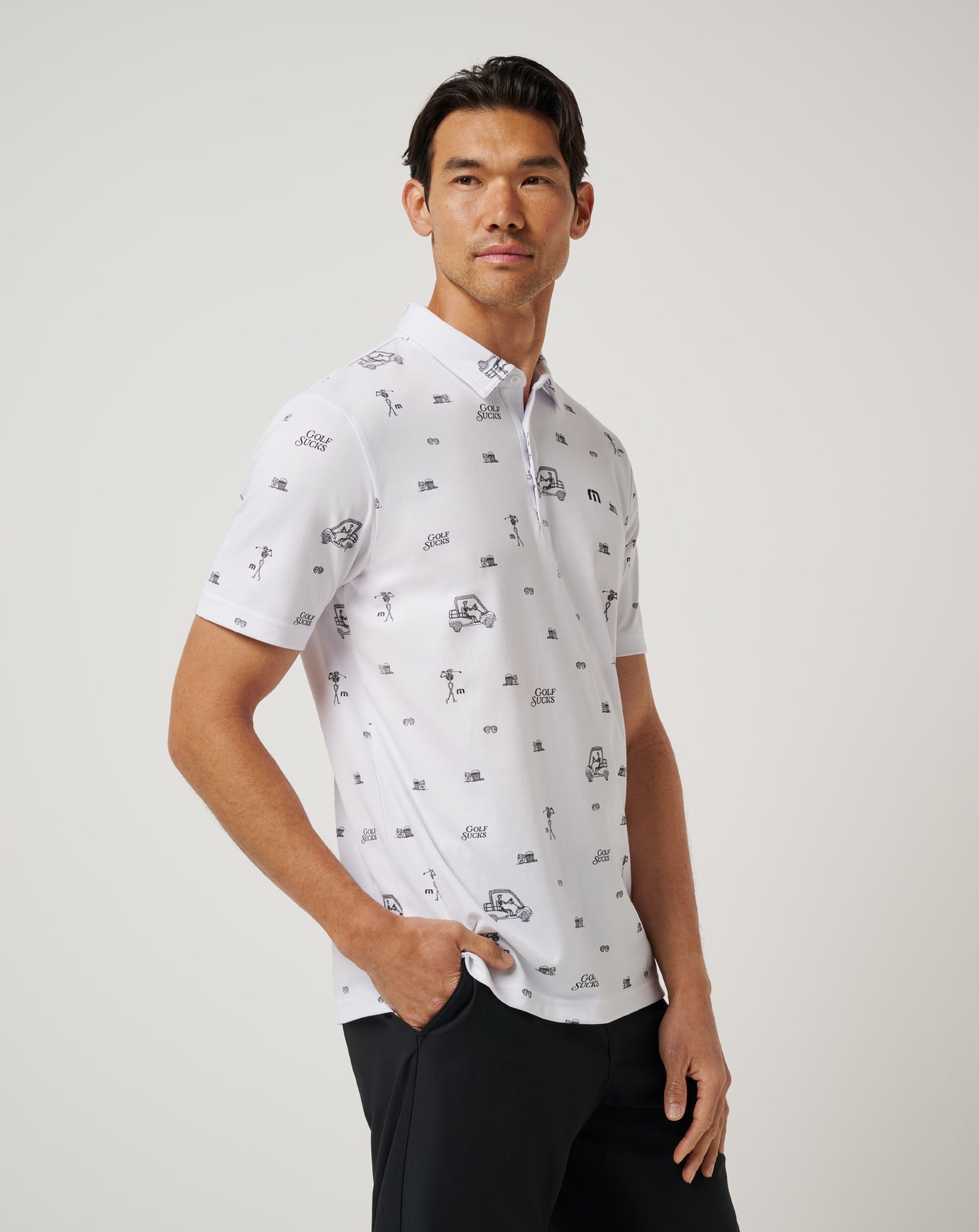 Travis Mathew Sale Golf Sucks Polo Men|Golf