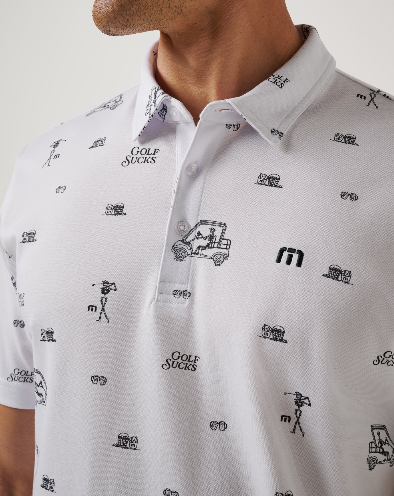 Travis Mathew Sale Golf Sucks Polo Men|Golf