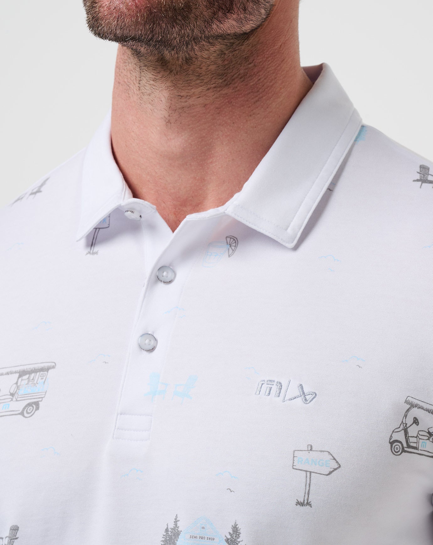Travis Mathew For Sale Snow Chance Polo Men|New