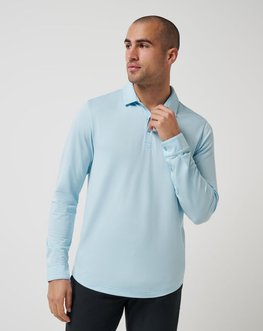 Travis Mathew Discount Featherweight Long Sleeve Polo Men
