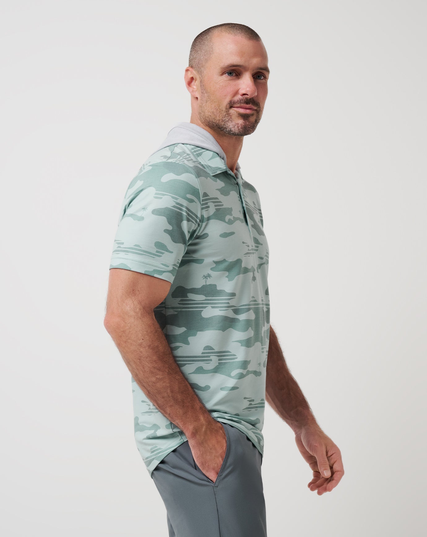 Travis Mathew Online Featherweight Stealth Polo Men|New