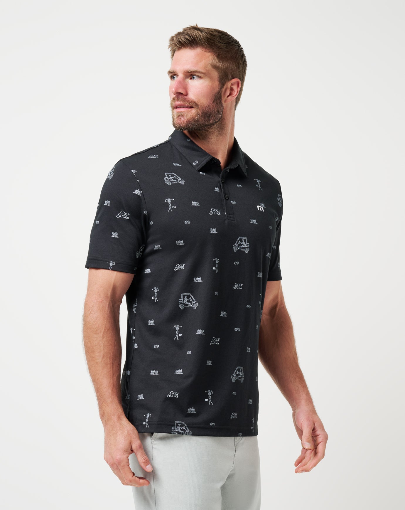 Travis Mathew Sale Golf Sucks Polo Men|Golf