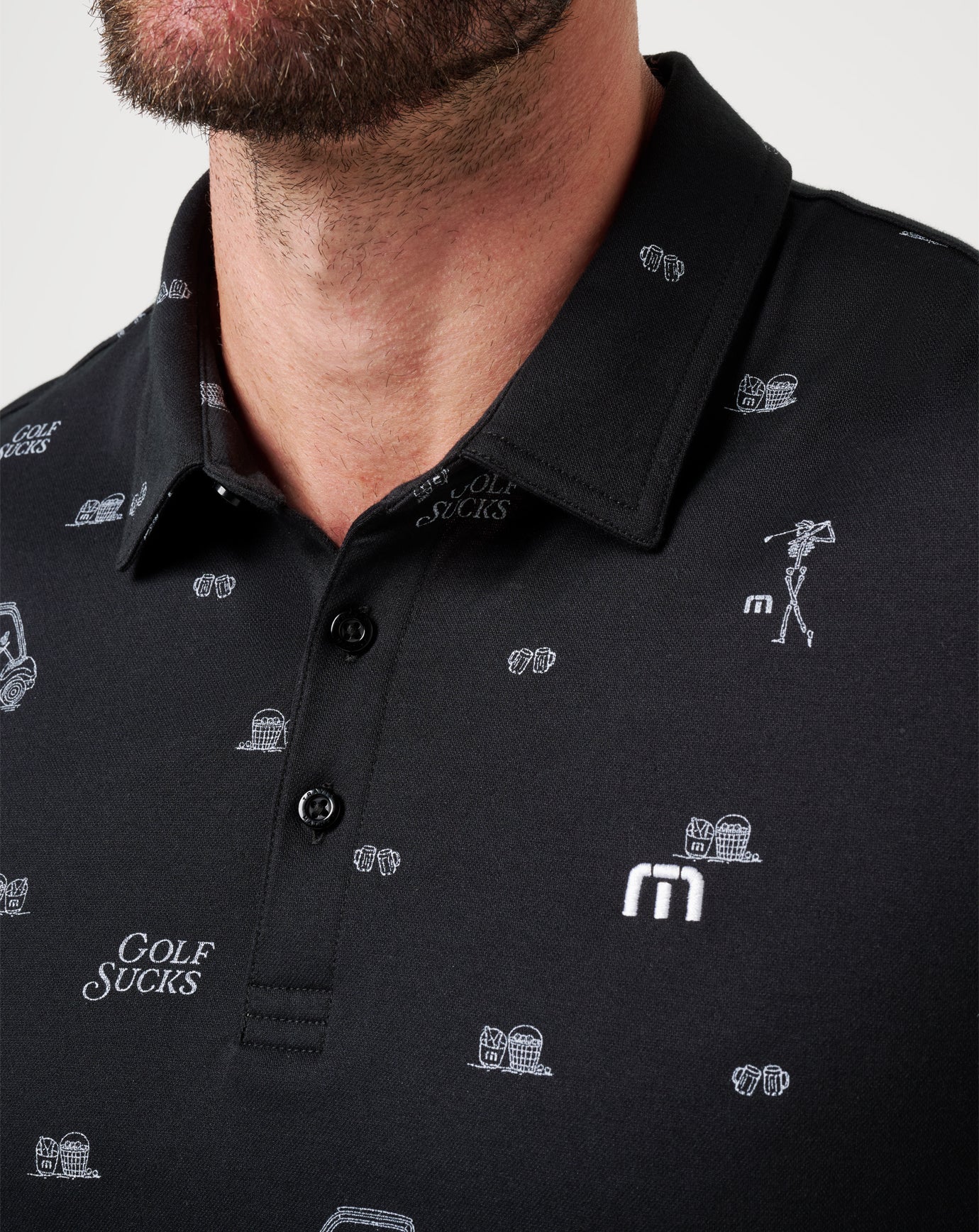 Travis Mathew Sale Golf Sucks Polo Men|Golf