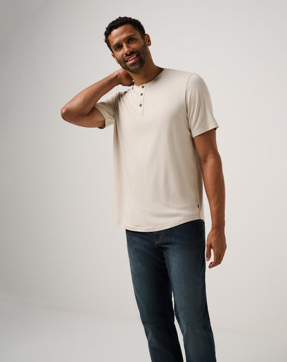 Travis Mathew US Cloud Henley Tee Men