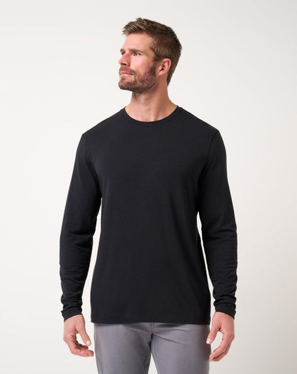 Travis Mathew Discount Cloud Crew Long Sleeve Tee Men