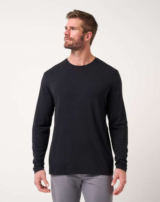 Travis Mathew Discount Cloud Crew Long Sleeve Tee Men
