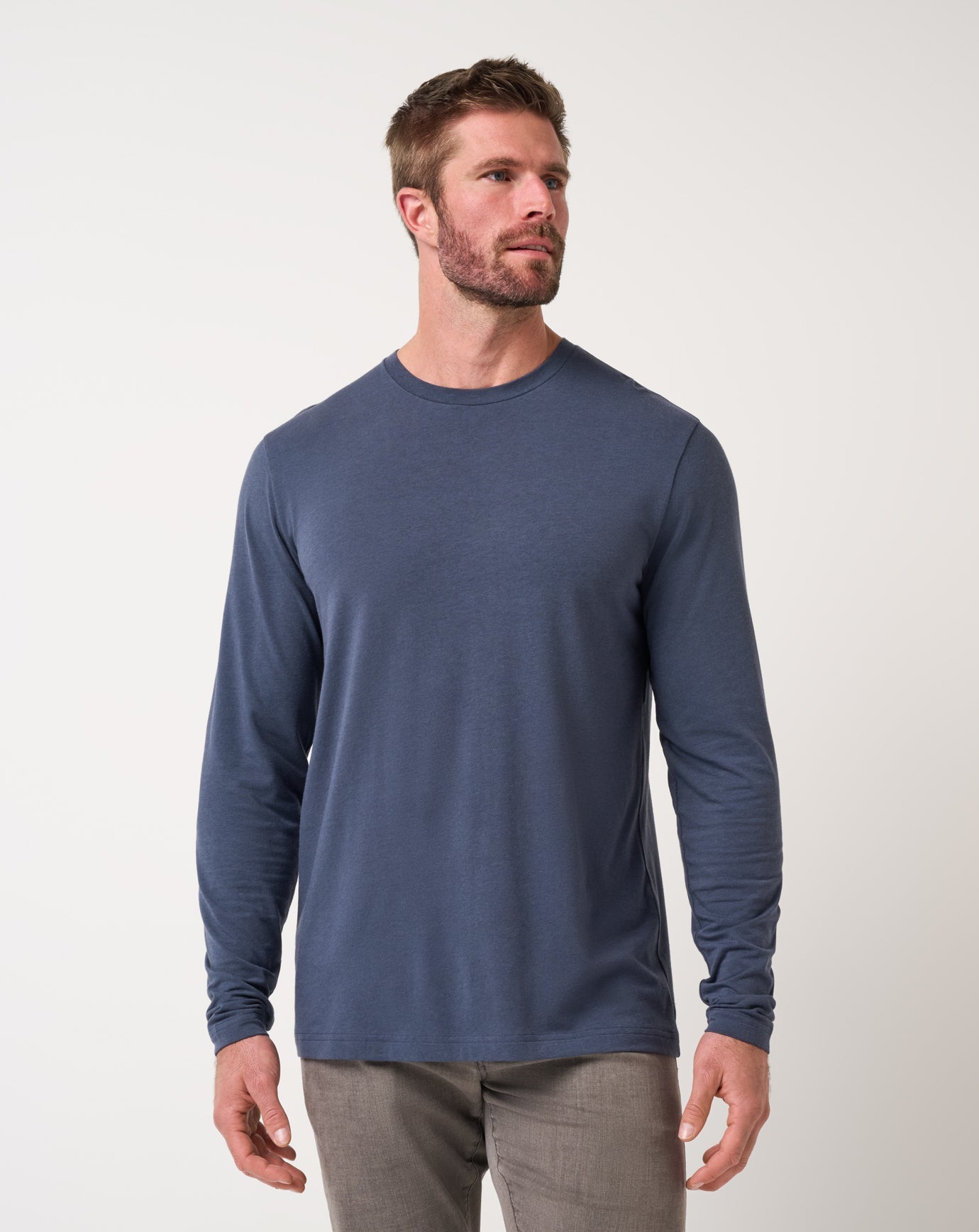 Travis Mathew For Sale Cloud Crew Long Sleeve Tee Men