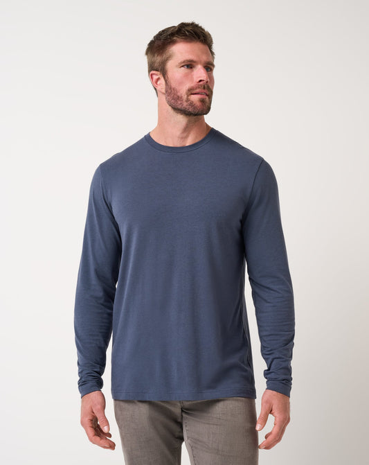 Travis Mathew For Sale Cloud Crew Long Sleeve Tee Men
