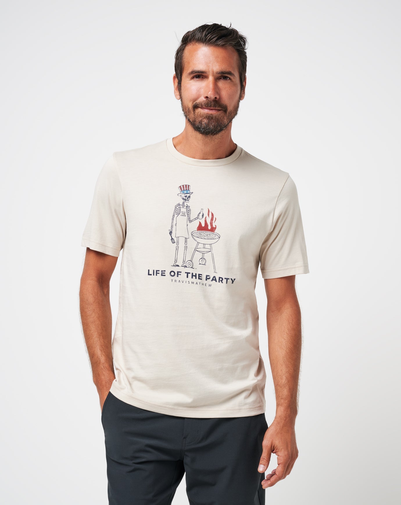 Travis Mathew Discount Grill And Thrill Tee Men