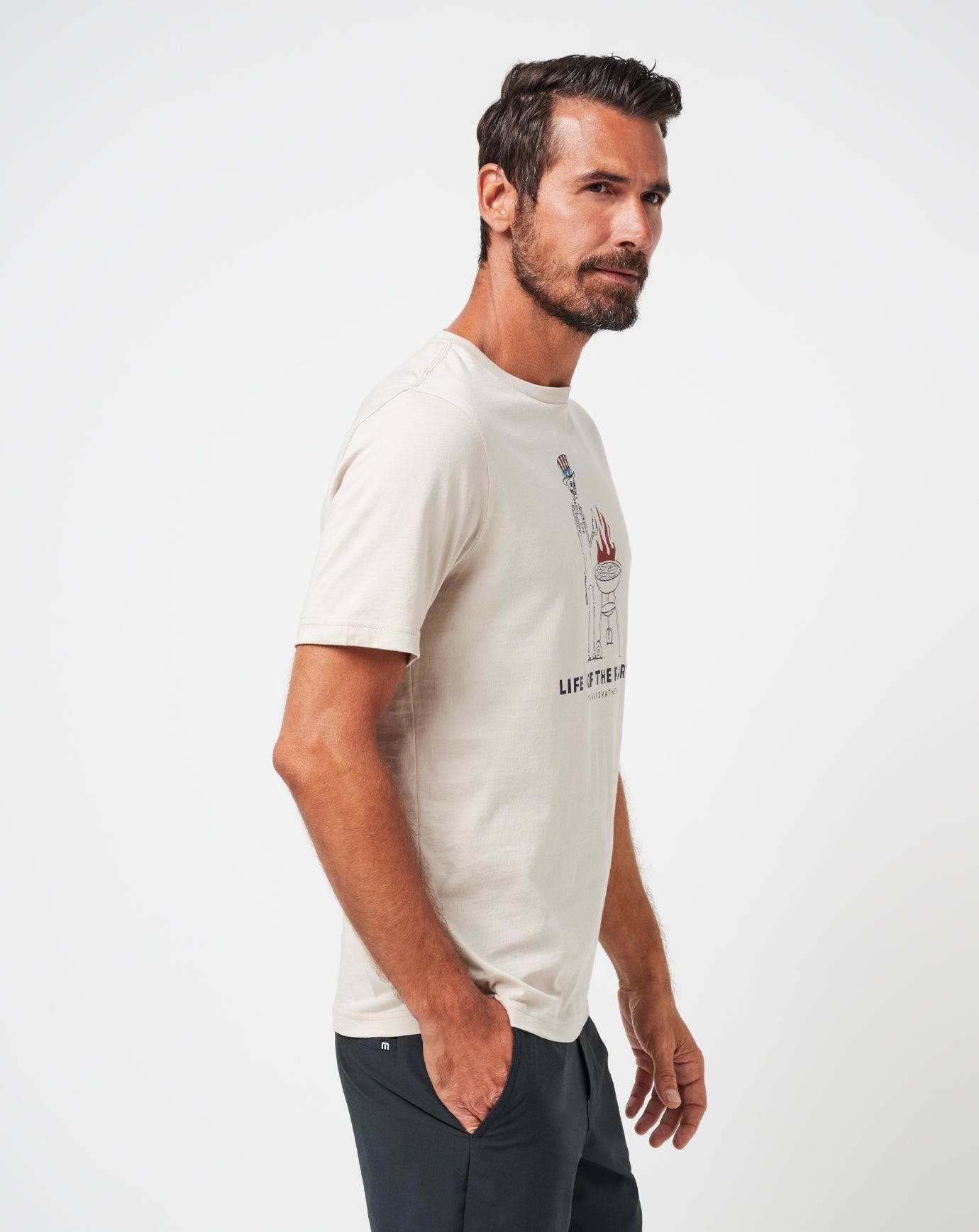 Travis Mathew Discount Grill And Thrill Tee Men