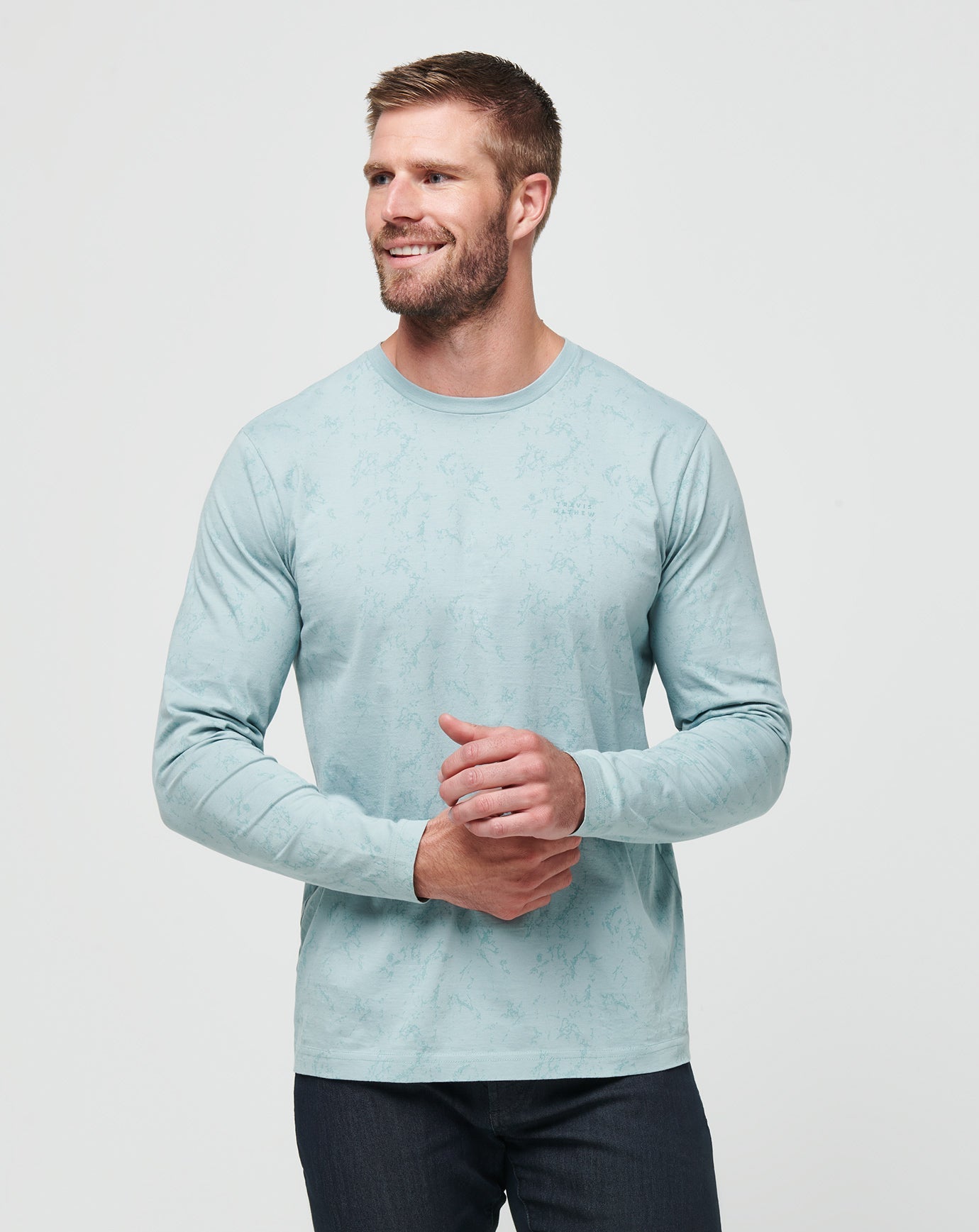 Travis Mathew Sale Warmer Tides Long Sleeve Tee Men