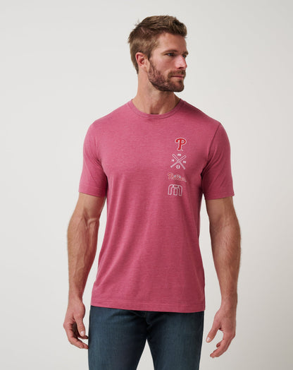Travis Mathew Discount Philadelphia Phillies Sunset Slam 2.0 Tee Men|Game Day|New