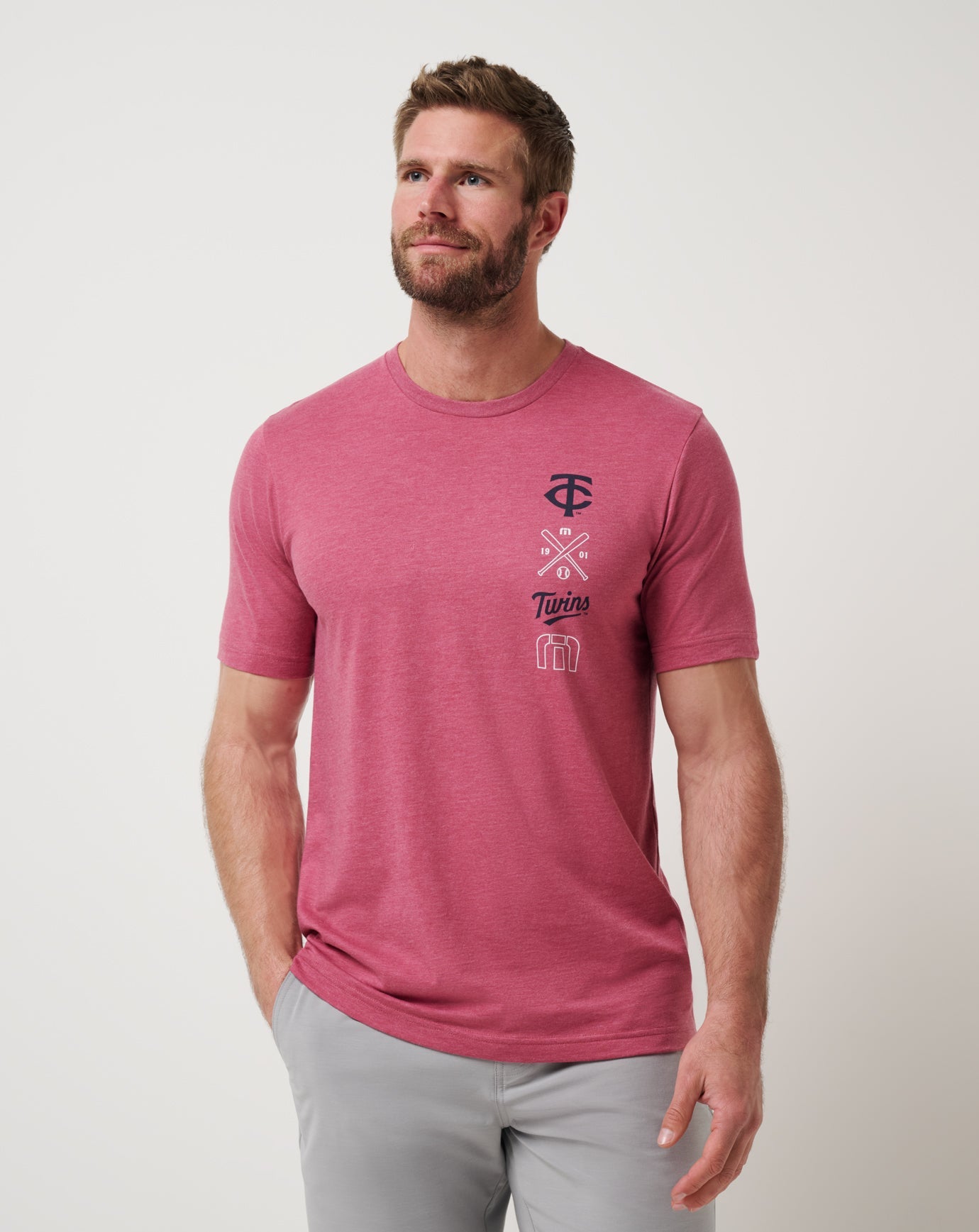 Travis Mathew Outlets Minnesota Twins Sunset Slam 2.0 Tee Men|New