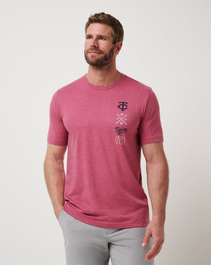 Travis Mathew Outlets Minnesota Twins Sunset Slam 2.0 Tee Men|New