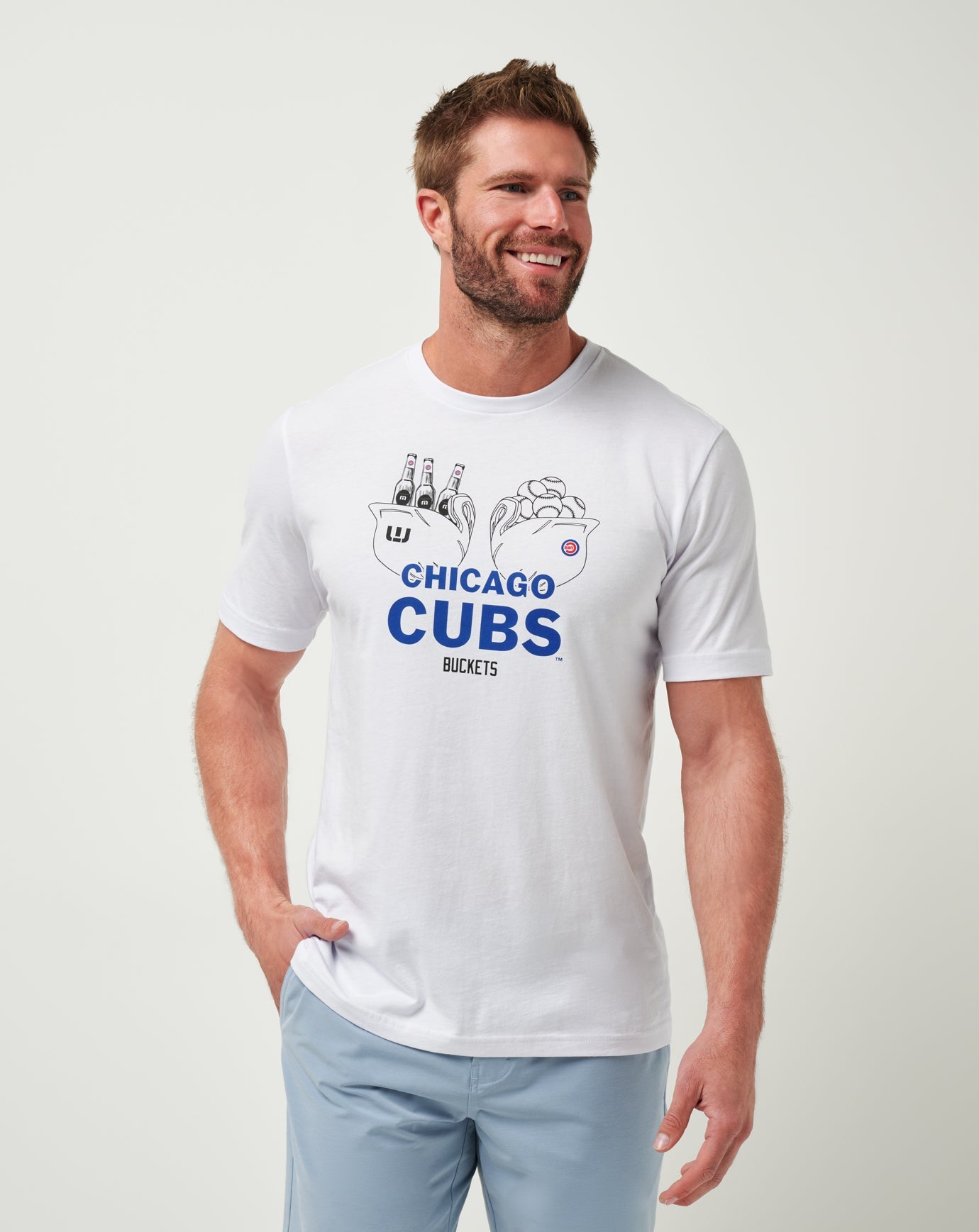 Travis Mathew Outlets Chicago Cubs Strike One Tee Men|Game Day|New