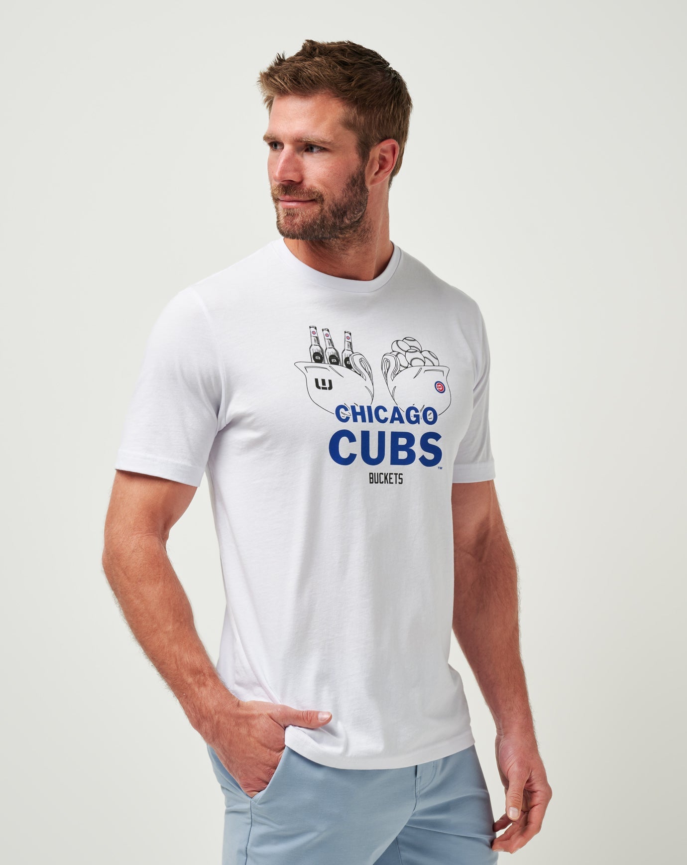 Travis Mathew Outlets Chicago Cubs Strike One Tee Men|Game Day|New