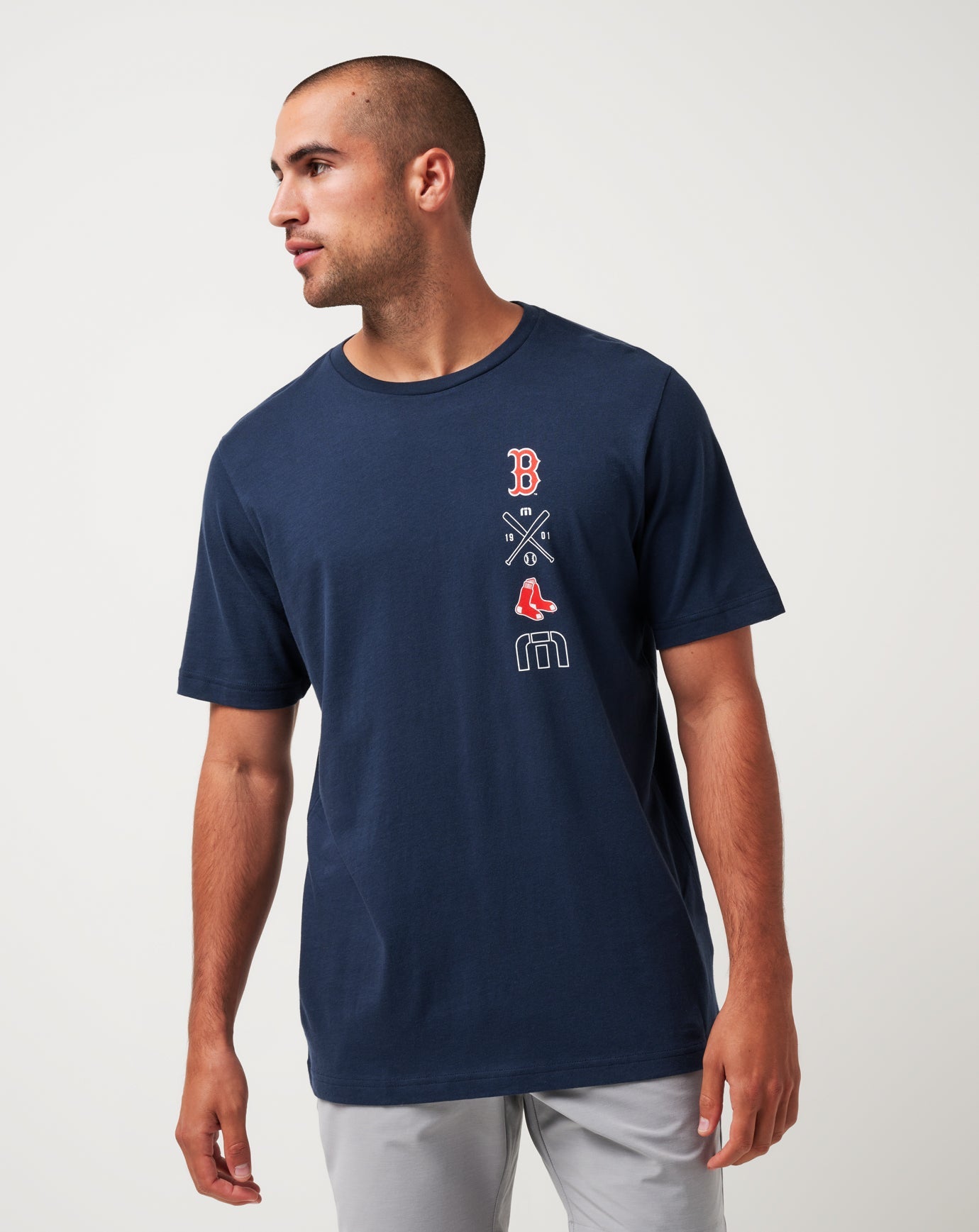Travis Mathew For Sale Boston Red Sox Sunset Slam Tee Men|Game Day|New