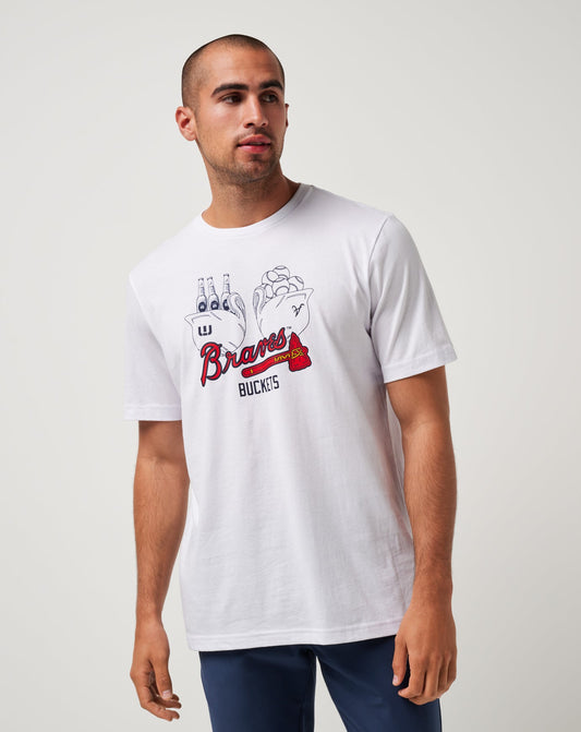 Travis Mathew Online Atlanta Braves Strike One Tee Men|New