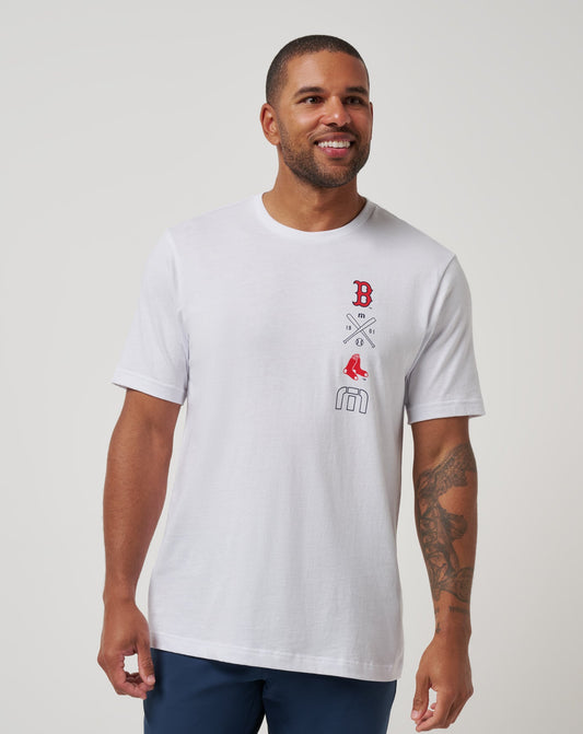 Travis Mathew Discount Boston Red Sox Sunset Slam 2.0 Tee Men|Game Day|New