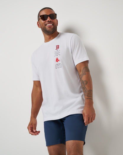 Travis Mathew Discount Boston Red Sox Sunset Slam 2.0 Tee Men|Game Day|New