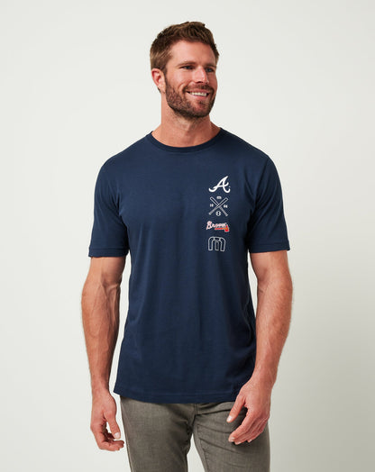Travis Mathew Outlets Atlanta Braves Sunset Slam Tee Men|New