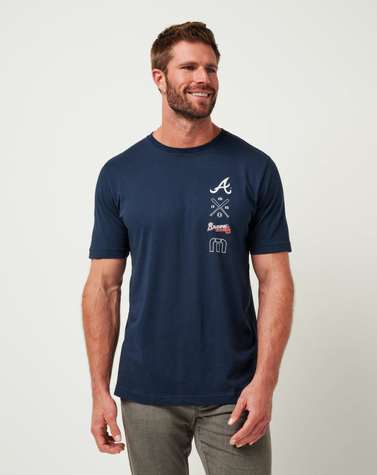 Travis Mathew Outlets Atlanta Braves Sunset Slam Tee Men|New