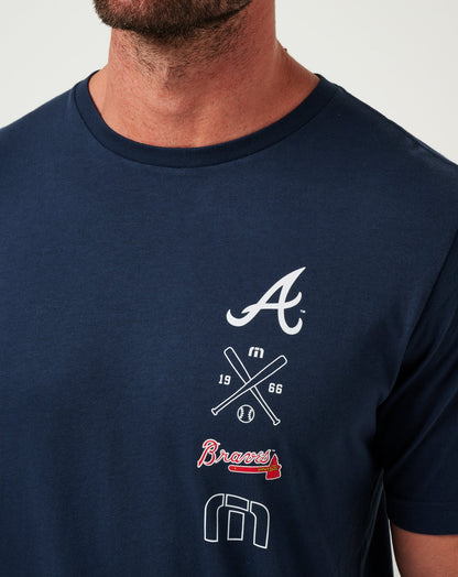 Travis Mathew Outlets Atlanta Braves Sunset Slam Tee Men|New