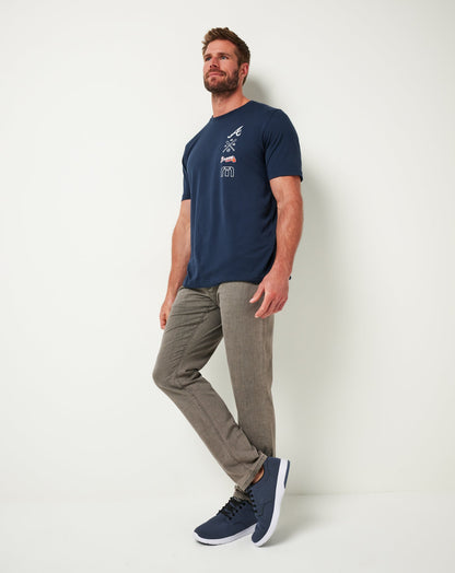 Travis Mathew Outlets Atlanta Braves Sunset Slam Tee Men|New