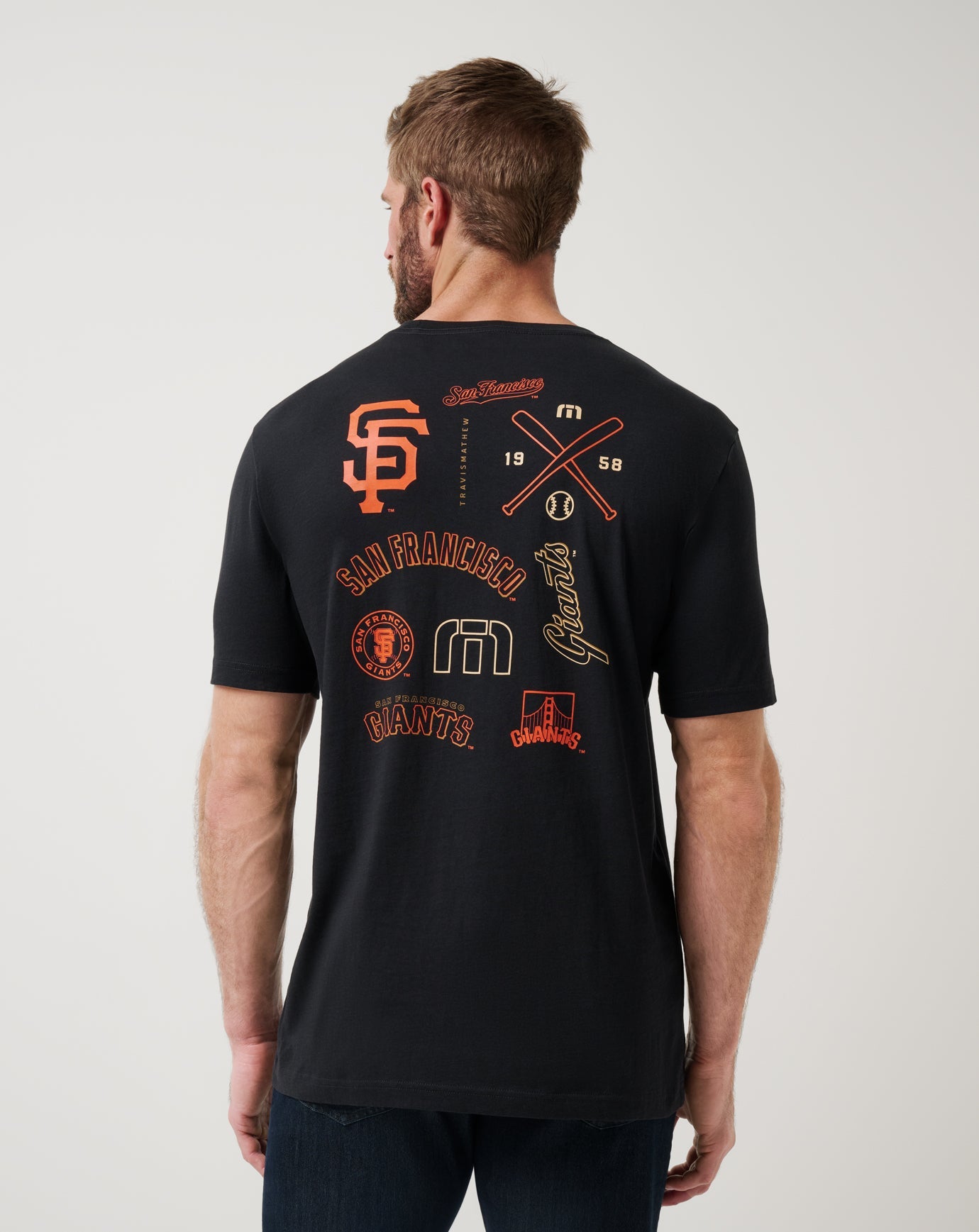 Travis Mathew Online San Francisco Giants Friendly Rivalry Tee Men|New