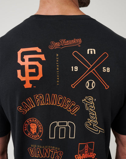 Travis Mathew Online San Francisco Giants Friendly Rivalry Tee Men|New