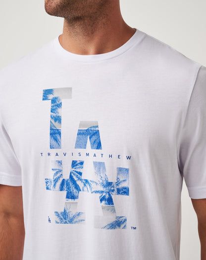 Travis Mathew Outlets Los Angeles Dodgers Bleacher Breeze Tee Men|Game Day|New