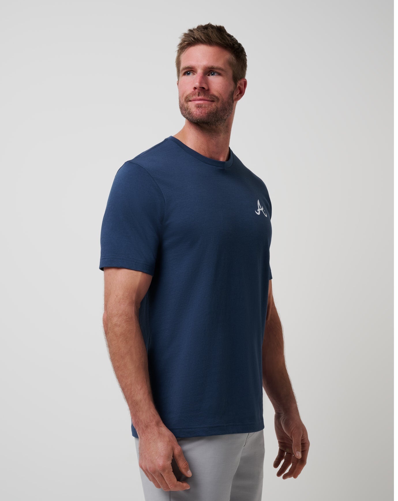 Travis Mathew For Sale Atlanta Braves Friendly Rivalry Tee Men|New