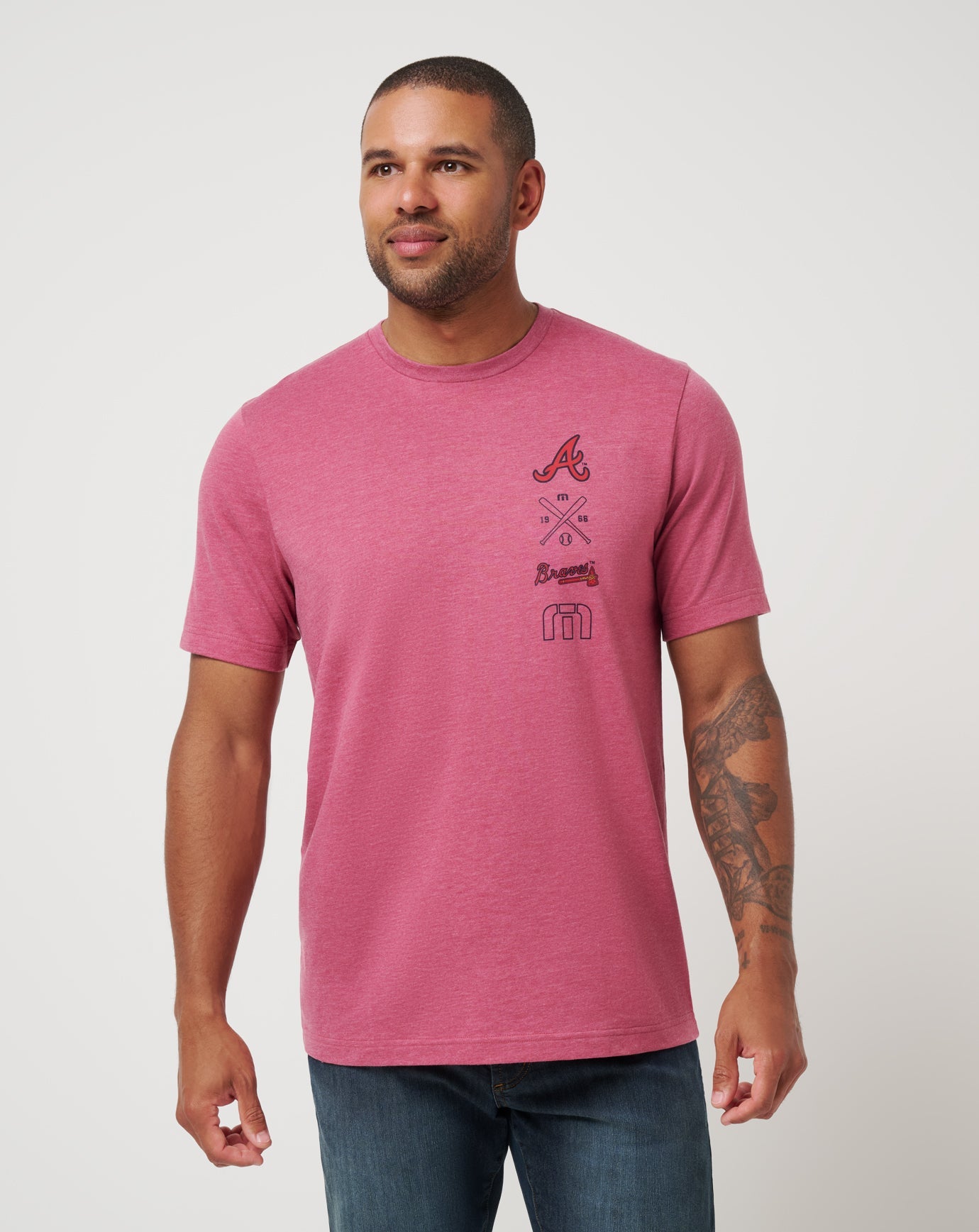 Travis Mathew US Atlanta Braves Sunset Slam 2.0 Tee Men|New