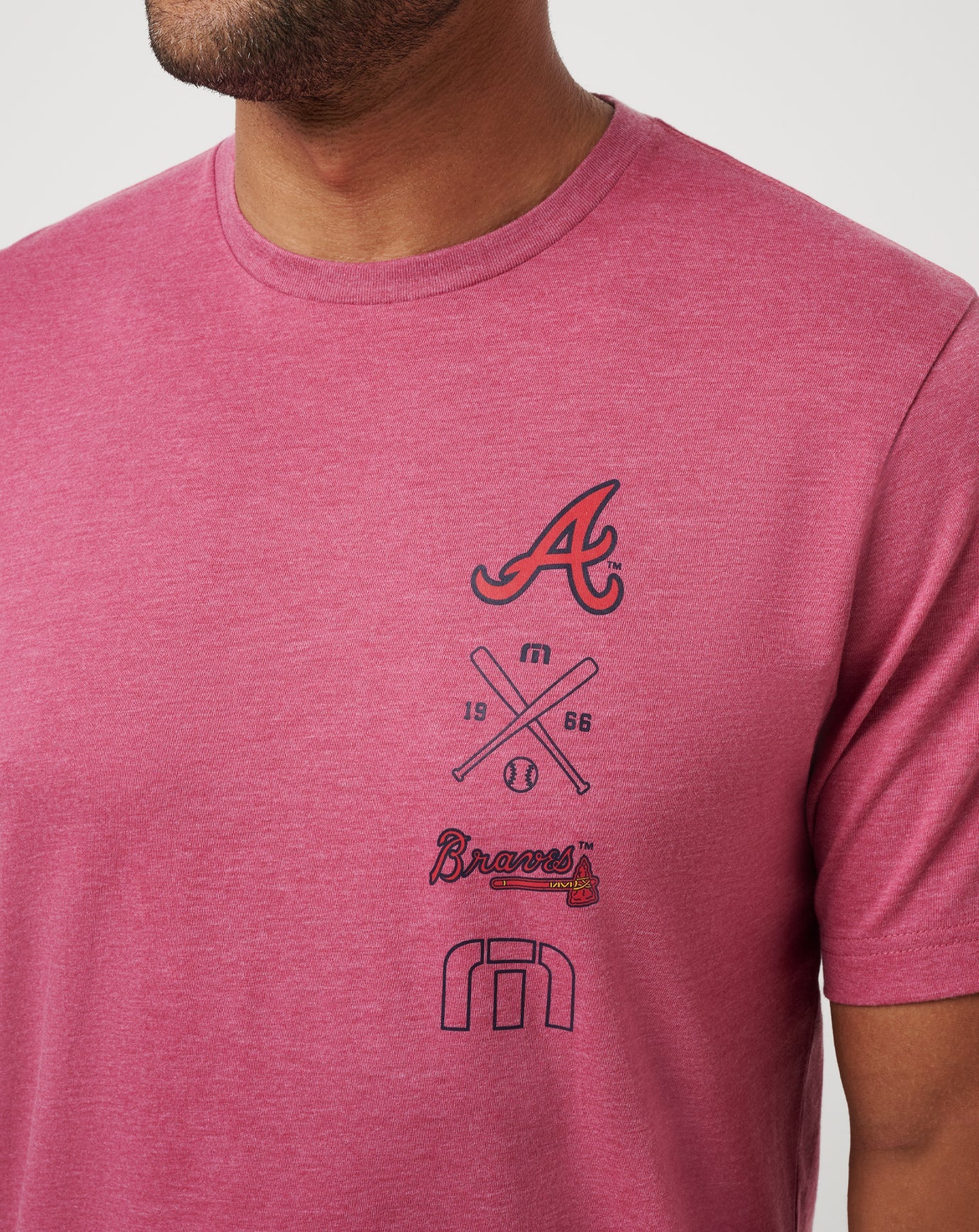 Travis Mathew US Atlanta Braves Sunset Slam 2.0 Tee Men|New
