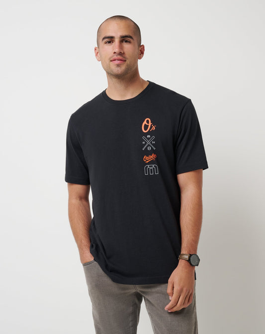 Travis Mathew Online Baltimore Orioles Sunset Slam 2.0 Tee Men|New