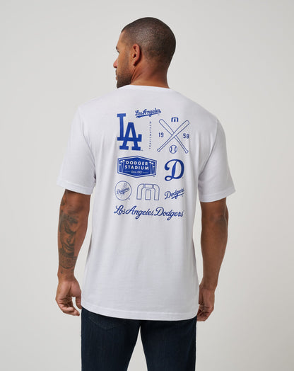Travis Mathew Sale Los Angeles Dodgers Friendly Rivalry Tee Men|Game Day|New