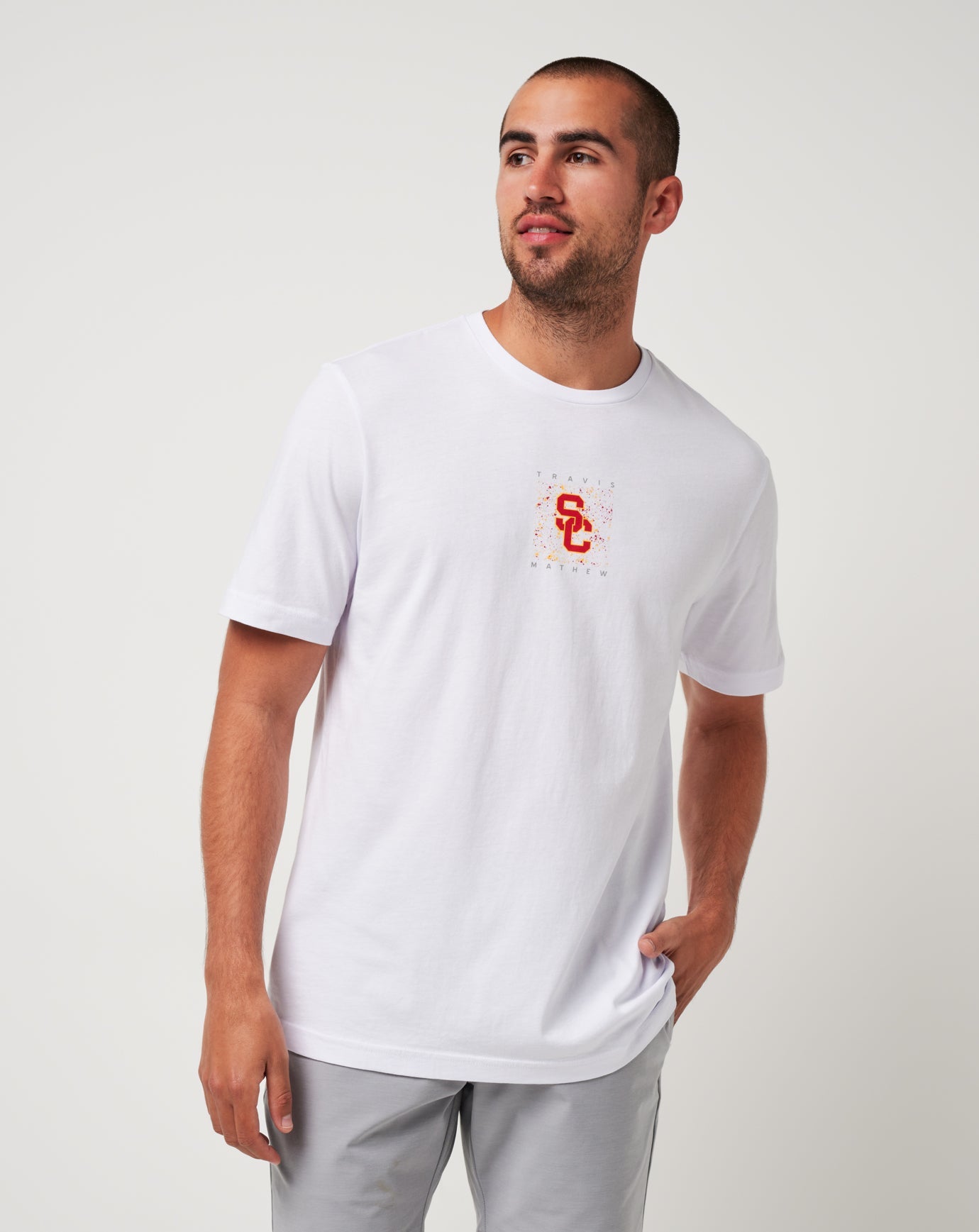 Travis Mathew Discount USC School Spirit Tee Men|Game Day|New