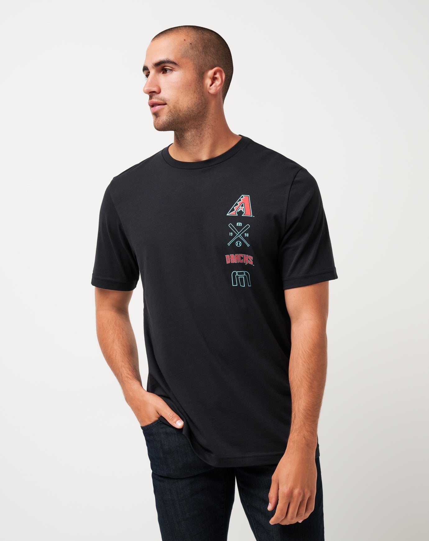 Travis Mathew For Sale Arizona Diamondbacks Sunset Slam Tee Men|New